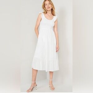 Old Navy White Midi Dress